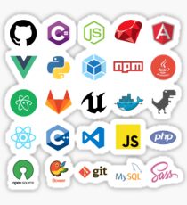 Developer Sticker Bunde - 25 Sticker Sticker