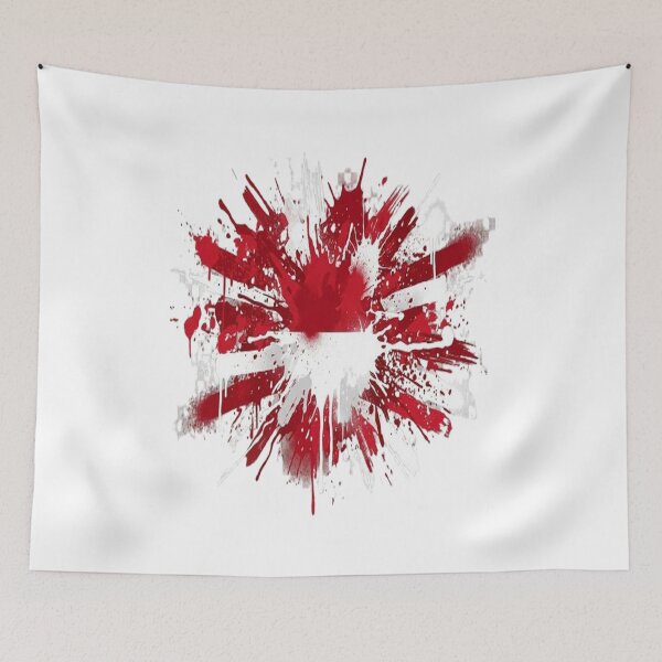 Item preview, Abstract Graffiti Explosion of Indonesia Flag Colors designed and sold by GraffiCity.