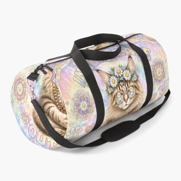 Item preview, Inner Peace Outer Meow Cosmic Maine Coon | Zen Hippie Cat | Tie Dye Mandala Yoga designed and sold by Natalia-Vlad.