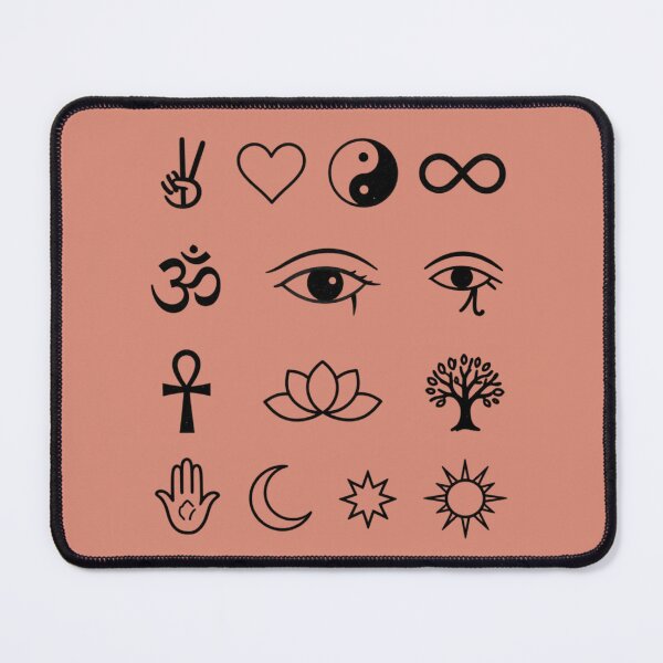 Item preview, Spiritual Symbols Collection Yin Yang, Lotus, Eye, Om, Infinity & Sacred Icons. designed and sold by LunaPrintCo.