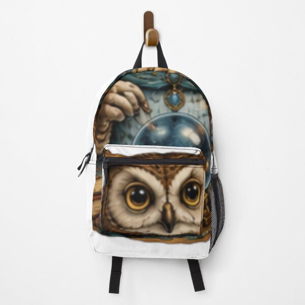 Item preview, Mystic Fortune Teller Owl with Crystal Ball designed and sold by DailyDoodlesBySumbul.
