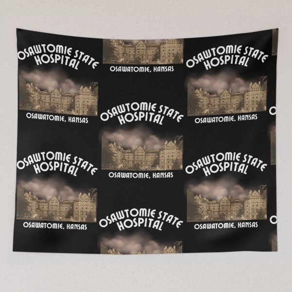 Item preview, Osawatomie State Hospital (Osawatomie, Kansas) Hero Graphic designed and sold by GhostlyWorld.