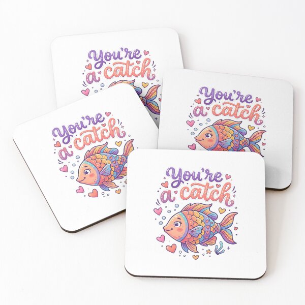 Item preview, You're A Catch Funny Summer Fishing Tee designed and sold by 7Four1 Designs.