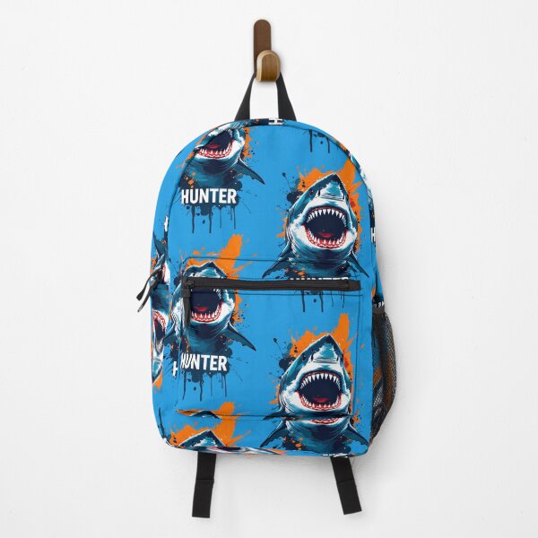 Item preview, HUNTER Great White Shark - Fierce Jaws Paint Splatter Art designed and sold by Structure-Blue.