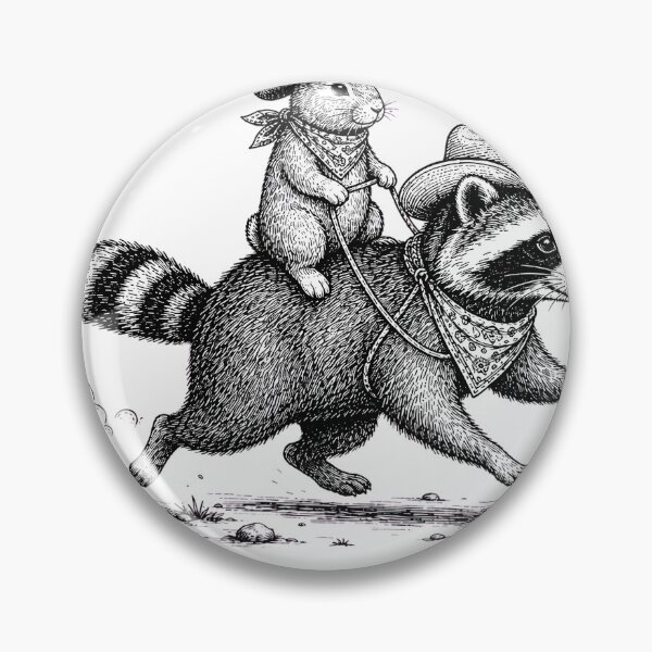 Item preview, Sorry Gotta Go The Vibes Are Off Funny Rabbit Riding Raccoon designed and sold by VGAfanatic.