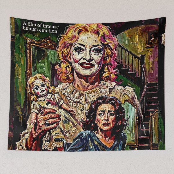 Item preview, What Ever Happened to Baby Jane Retro Hollywood Psychological Horror Thriller Tribute Art Movie Poster designed and sold by Art's Diner.