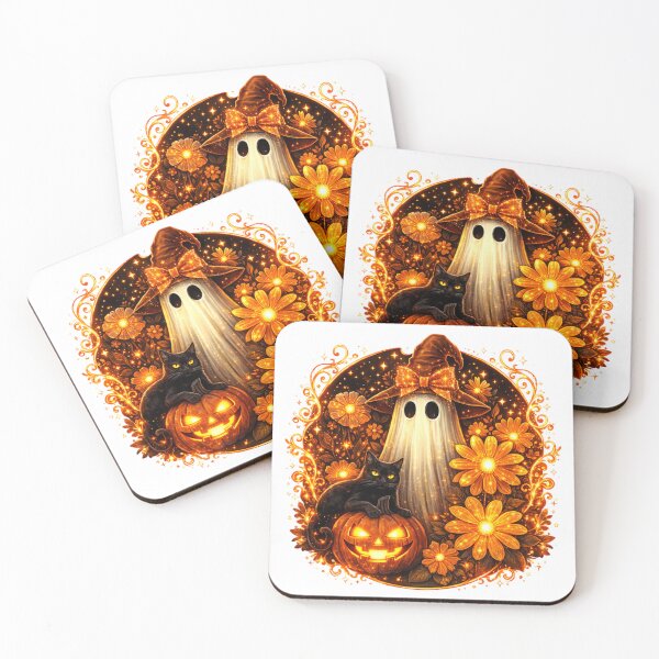 Item preview, Cute Ghost Halloween Motif designed and sold by Blush Meadow Trading Co.
