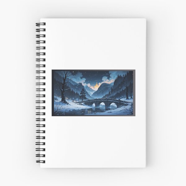 Item preview, Snowy Valley Glowing Fantasy Castle designed and sold by ArtByih.