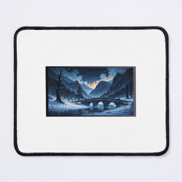 Item preview, Snowy Valley Glowing Fantasy Castle designed and sold by ArtByih.