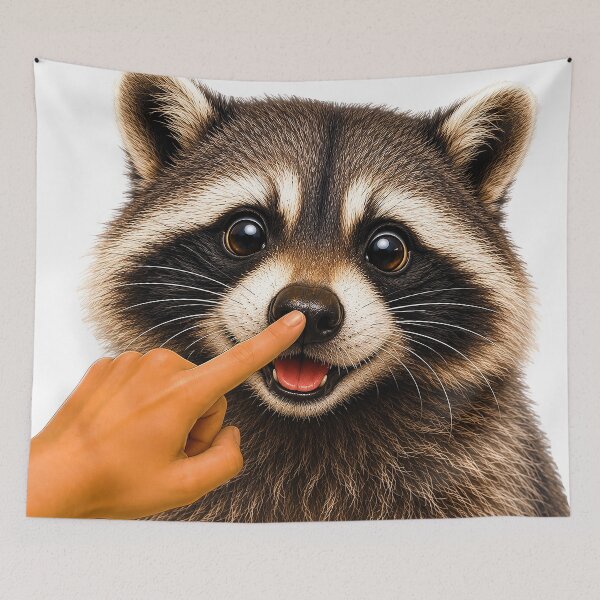 Item preview, ⭐ BOOP THE SNOOT COLLECTION ⭐ – RACCOON – Every Snoot Deserves a Boop designed and sold by WheelieGdArt.