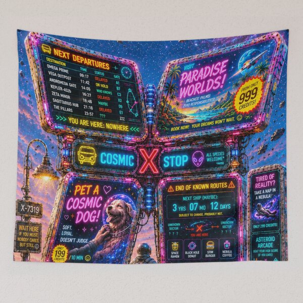 Item preview, Copy of Copy of The Last Cosmic Bus Stop designed and sold by LAPUTIK.