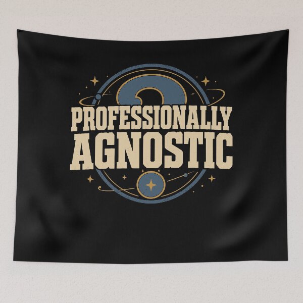 Item preview, Agnostic But Tired Funny Agnostic Gift designed and sold by AndreasMei.