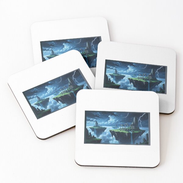 Item preview, Floating Islands Ancient Ruins Storm designed and sold by ArtByih.