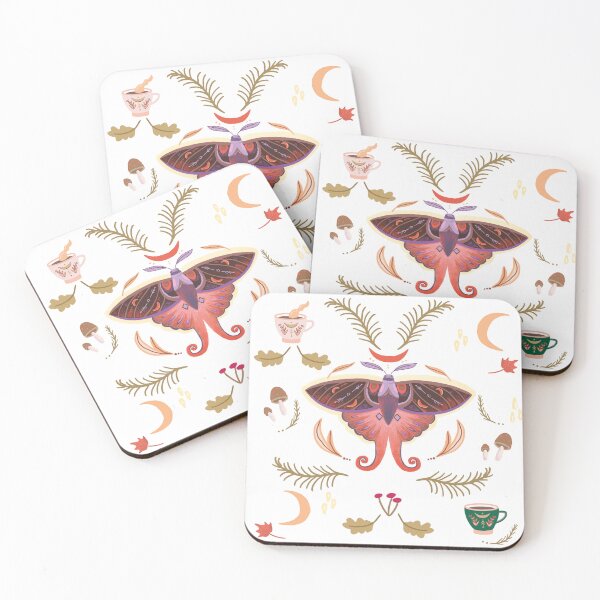Item preview, Mystical Autumn Moth Pattern designed and sold by FaliushART.