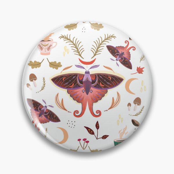 Item preview, Mystical Autumn Moth Pattern designed and sold by FaliushART.