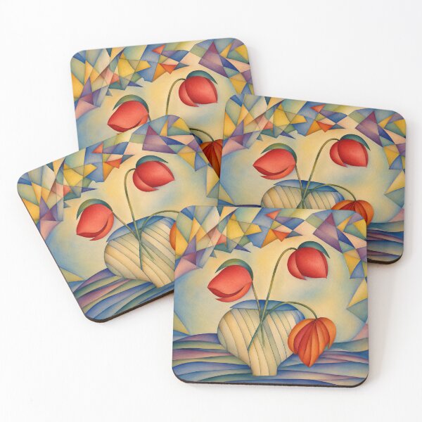 Item preview, Orange flowers in pot designed and sold by Sarah Curtiss.