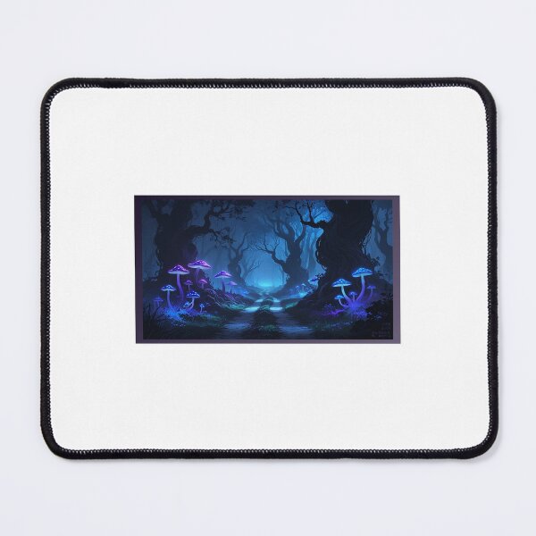 Item preview, Glowing Mushroom Forest Path Fantasy Art designed and sold by ArtByih.