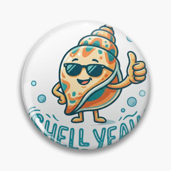 Artikelvorschau, Shell Yeah Funny Summer Beach Tee entworfen und verkauft von 7Four1 Designs.
