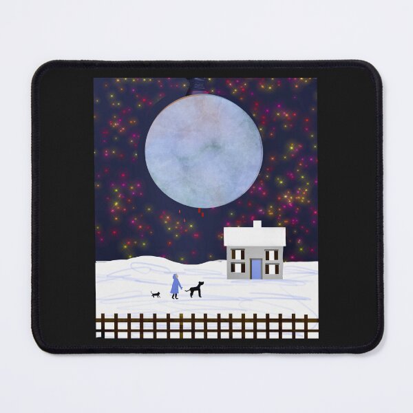Item preview, Giant Moon Above Snowy Scene designed and sold by Elaine M Hayward .