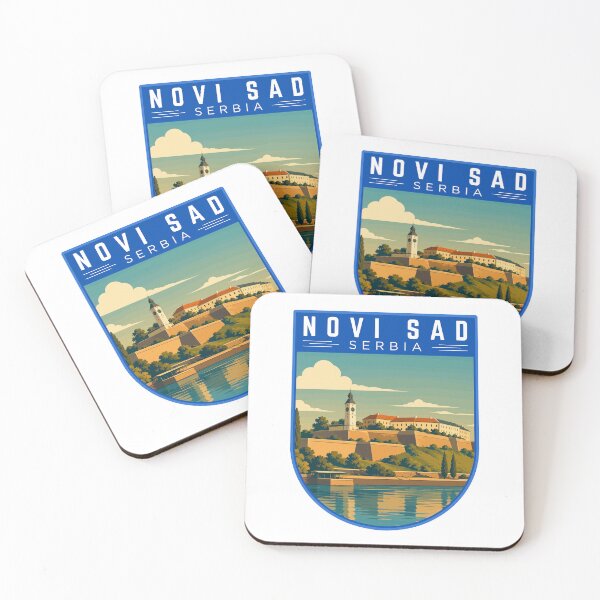 Item preview, Novi Sad in Serbia Vintage Travel Art Badge designed and sold by MaateoDesign.