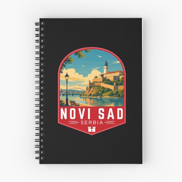 Item preview, Novi Sad in Serbia, Retro Travel Art Emblem designed and sold by MaateoDesign.