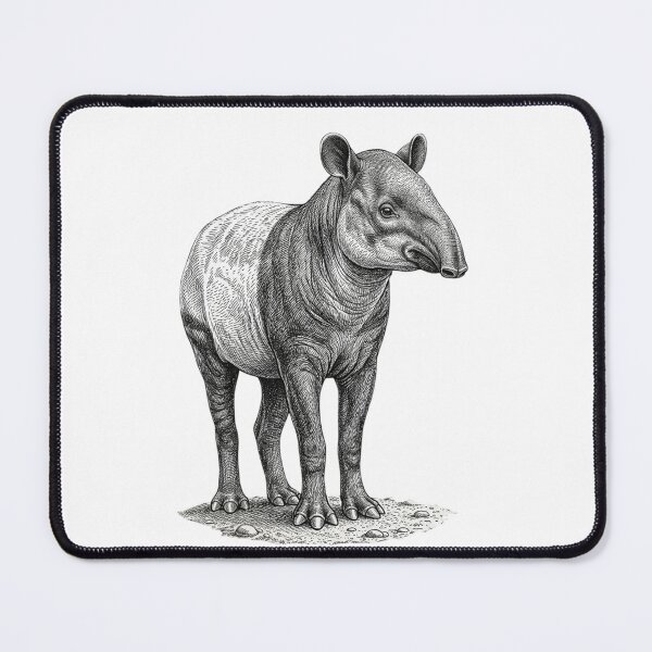 Item preview, Realistic high detail black and white tapir designed and sold by Minimalisticaly.