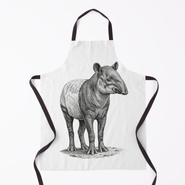 Item preview, Realistic high detail black and white tapir designed and sold by Minimalisticaly.