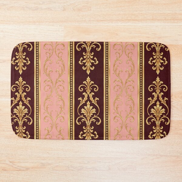 Item preview, Maroon & Matte Pink Striped Damask designed and sold by DesignsByPrnces.