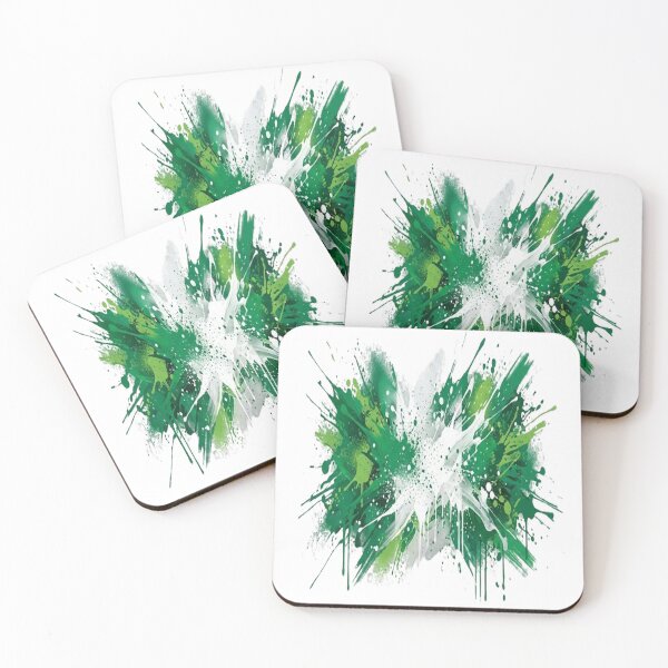 Item preview, Abstract Graffiti Explosion of Nigeria Flag Colors designed and sold by GraffiCity.