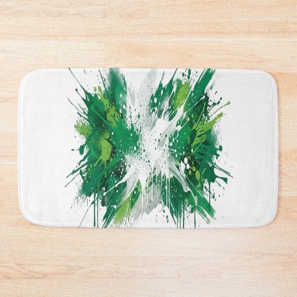 Item preview, Abstract Graffiti Explosion of Nigeria Flag Colors designed and sold by GraffiCity.