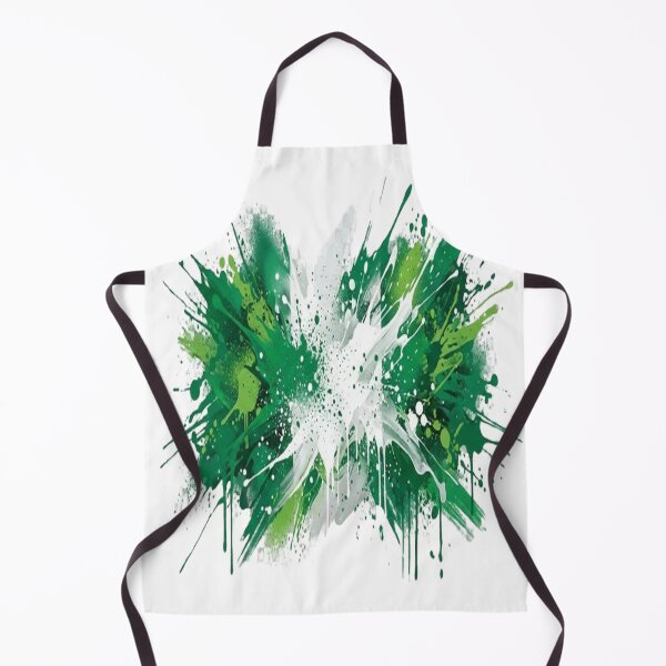 Item preview, Abstract Graffiti Explosion of Nigeria Flag Colors designed and sold by GraffiCity.