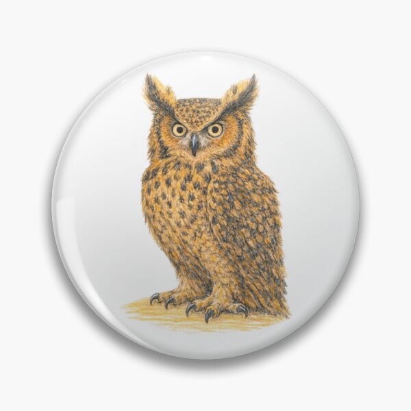 Item preview, Eurasian eagle-owl – animal illustration designed and sold by JOANNASKAH.