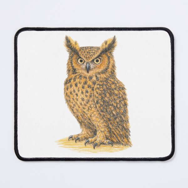 Item preview, Eurasian eagle-owl – animal illustration designed and sold by JOANNASKAH.