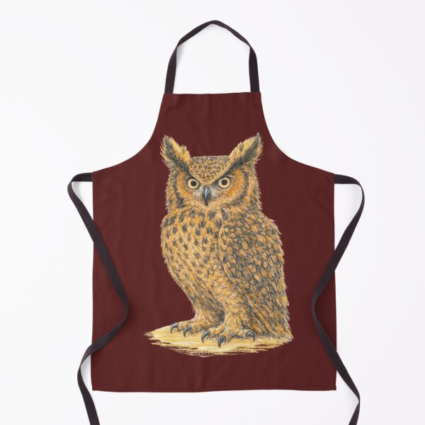 Item preview, Eurasian eagle-owl – animal illustration designed and sold by JOANNASKAH.