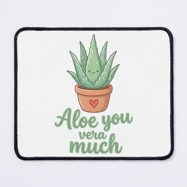 Item preview, Aloe You Vera Much Funny Summer Plant Tee designed and sold by 7Four1 Designs.