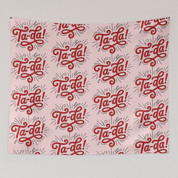 Item preview, Ta-da Ornamental Typography Design designed and sold by ThreadRiotTees.