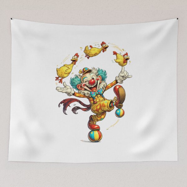 Item preview, Funny Clown designed and sold by AlexLineArt.