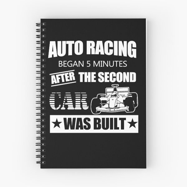 Item preview, Autoracing began 5 minutes after the second car was built! designed and sold by ThatMerchStore.