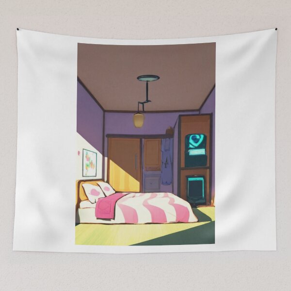 Item preview, Animation - Japanese Animation-Inspired Bedroom, Soft and Modern Vibe designed and sold by Reverso-Design.