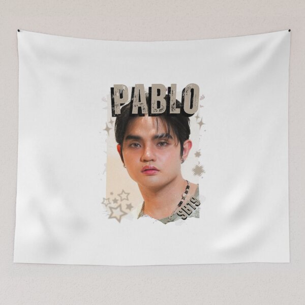 Item preview, SB19 Pablo Kings of P-pop Filipino in Monochrome Black and White Collage Art Design designed and sold by HELL0WBELLO.