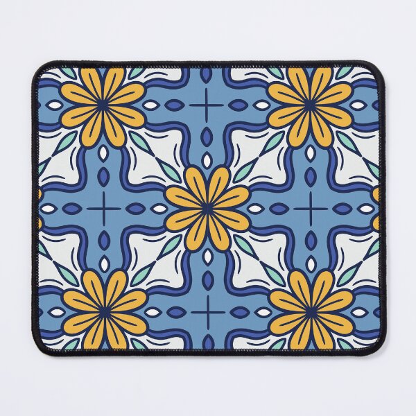 Item preview, Daisy Tile on Blue and White designed and sold by The Painted Lamb.