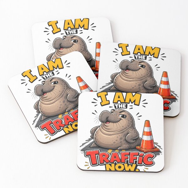 Item preview, Funny Neil the Seal Street Blocker Custom Art designed and sold by Quirky Gaps.