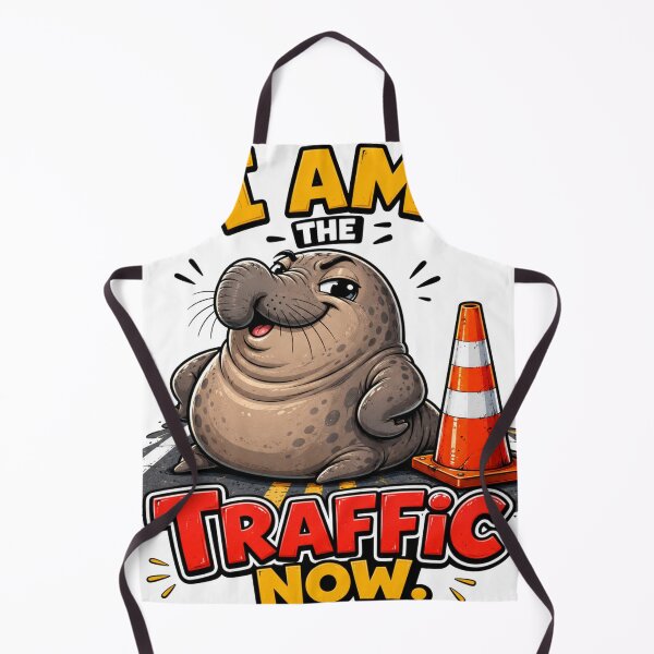 Item preview, Funny Neil the Seal Street Blocker Custom Art designed and sold by Quirky Gaps.
