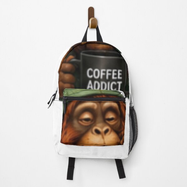Item preview, Coffee Addict Orangutan Drinking Morning Coffee designed and sold by DailyDoodlesBySumbul.