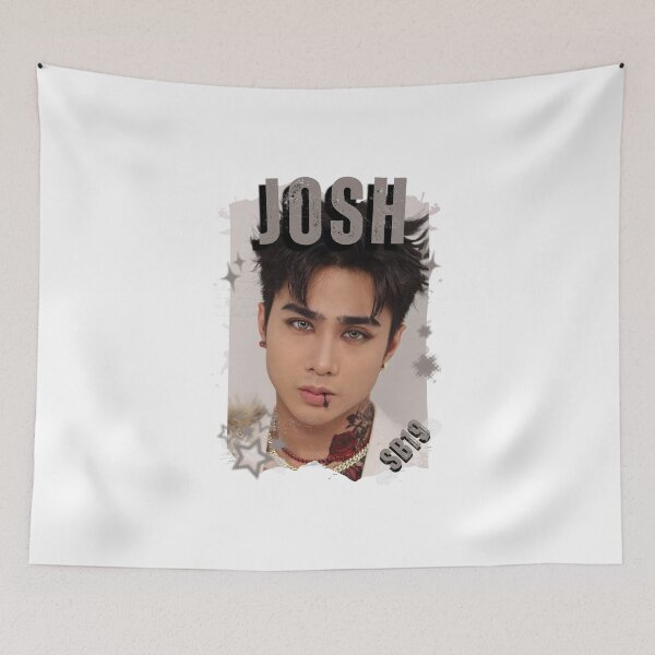 Item preview, SB19 Josh Kings of P-pop Filipino in Monochrome Black and White Collage Art Design designed and sold by HELL0WBELLO.