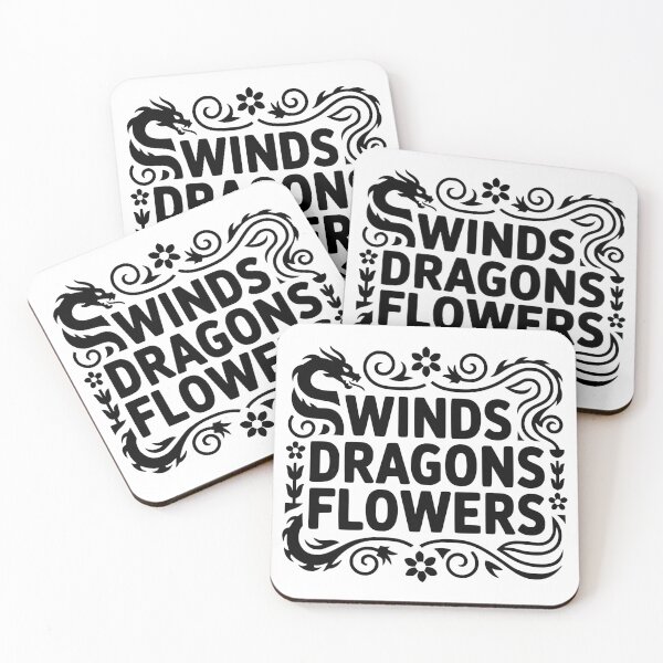 Item preview, Winds Dragons Flowers designed and sold by theartfulaspie.
