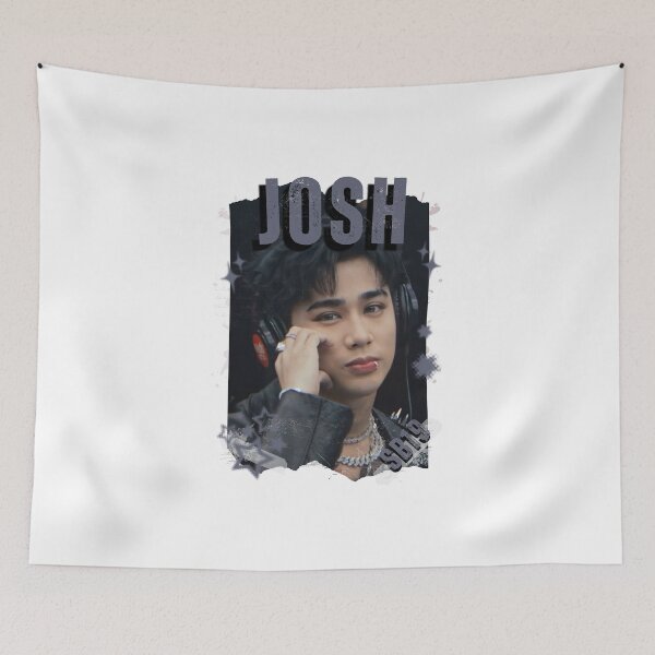 Item preview, SB19 Josh Kings of P-pop Filipino in Monochrome Black and White Collage Art Design designed and sold by HELL0WBELLO.