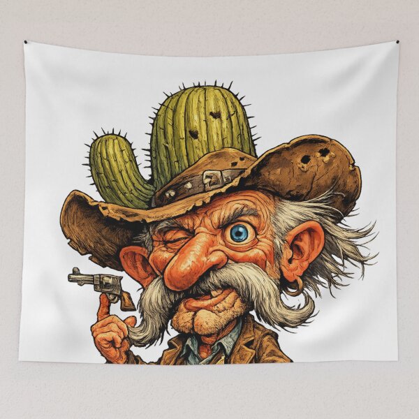 Item preview, Funny Cowboy designed and sold by AlexLineArt.