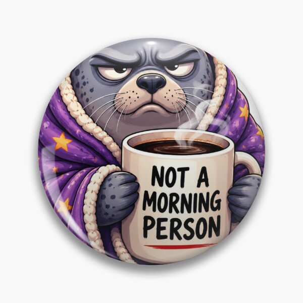 Item preview, Grumpy Chonky Seal Coffee Lover Mug designed and sold by Quirky Gaps.