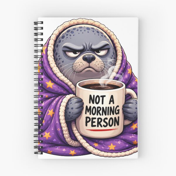 Item preview, Grumpy Chonky Seal Coffee Lover Mug designed and sold by Quirky Gaps.